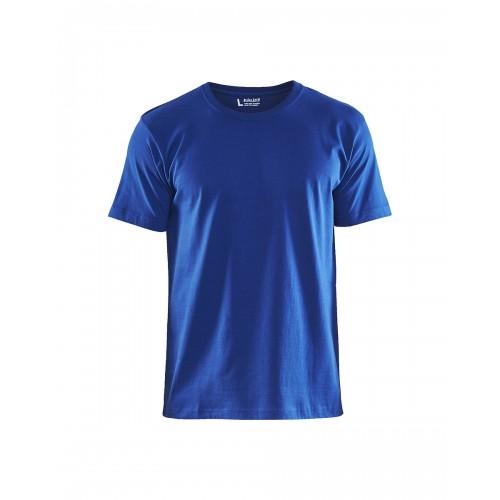 T-SHIRT DE TRAVAIL RESPIRANT 100% COTON UNI 3525 - BLEU ROI - M BLAKLADER