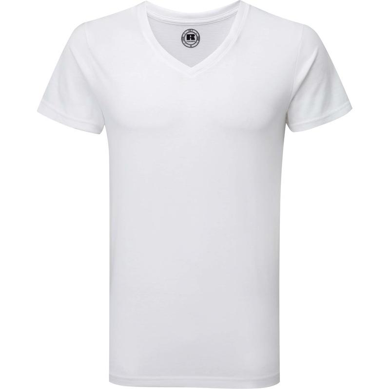 t shirt homme col v