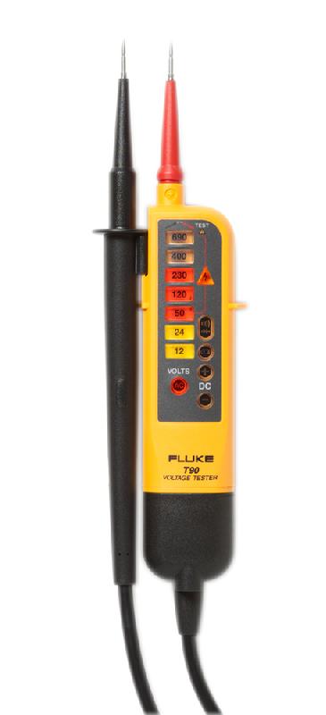 T90 - Testeur de tension et de continuité FLUKE - Mesures jusqu'à 690 V et affichage par diodes_0