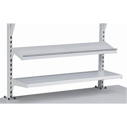 TABLETTE A LAMELLES+TRINGLE D'ARRET ENTR'AX E1250 P=321MM