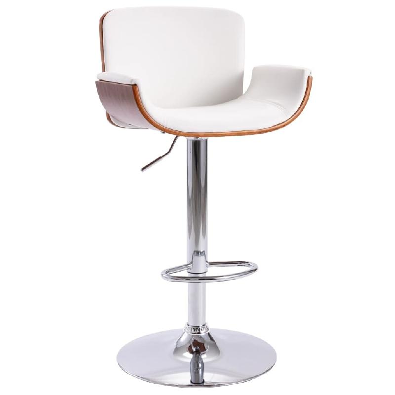 Tabouret de bar Blanc Similicuir Modèle Atlas Prime - 287376_0