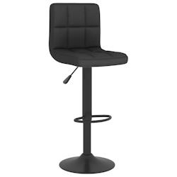 VidaXL Tabouret De Bar Noir Tissu - noir 334278_0