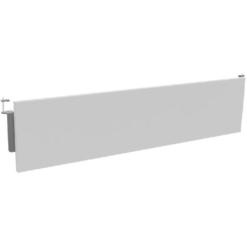VOILE DE FOND BUROCOLOR+ - BLANC - POUR BUREAU L. 140 CM PIEDS ALU