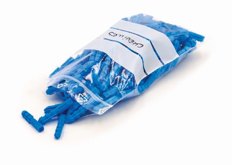 1000 Sacs polyéthylène incolore, fermeture flexi-pression zip, 230x320 mm 50µ avec ou sans bandes d'écriture - SZPIN-IM22/BEBC_0