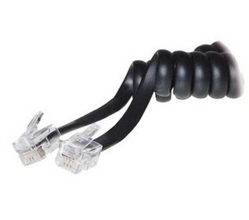 S-Conn 4m RJ10 - Câble de téléphone noir et transparent, connecteurs mâle/mâle_0