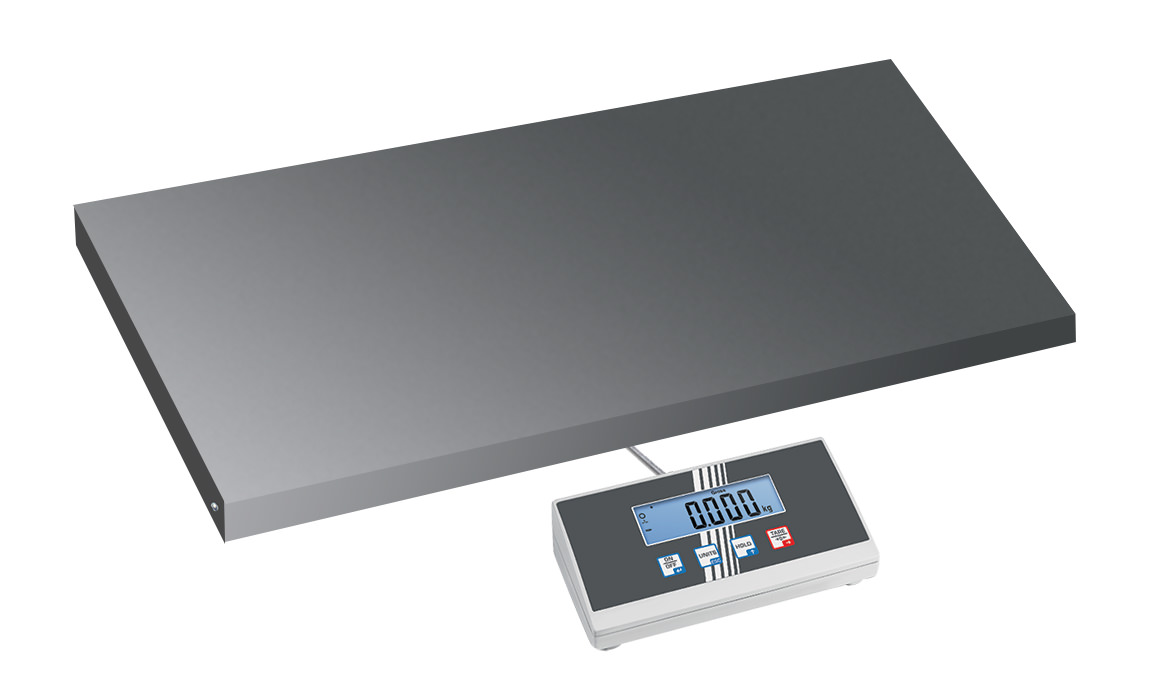 Balance industrielle - Grand plateau acier laqué 95x50 cm - Portée 150 à 300 kg - Lecture précise 50 à 100 g - 3000KE_0