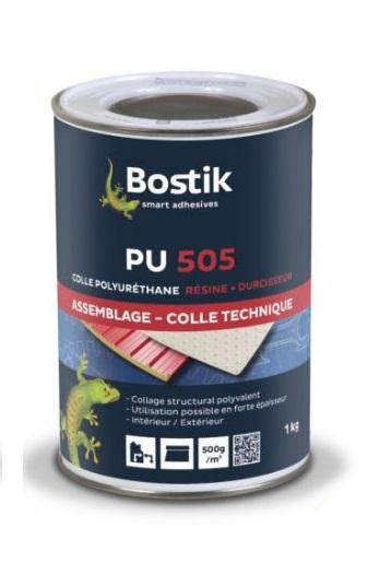 Colle pu polyvalente pu 505 pot de 1kg - BOSTIK - 30511730 - 575804_0