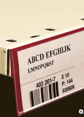 DBR - Porte-étiquettes adhésif en PVC pour étiquetage papier - Disponible en différentes couleurs et tailles_0