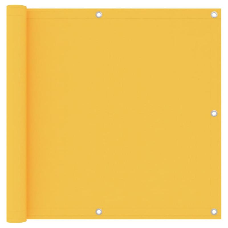 ÉCRAN DE BALCON BRISE PARE VUE PROTECTION CONFIDENTIALITÉ 90 X 300 CM TISSU OXFORD JAUNE 02_0010200_0