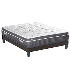 Ensemble   Matelas Mémoire de forme + Sommier Bois 180x200 cm COLOMBE BELLECOUR - blanc 4VP.CLB.K15.1820_0