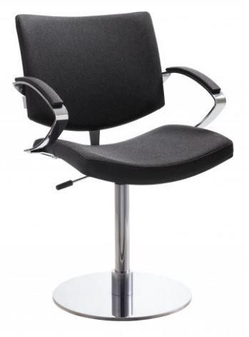 Fauteuil de coiffure Senso Soft - dossier et assise cintrés - mousse Bultex - pied 5 branches aluminium poli_0