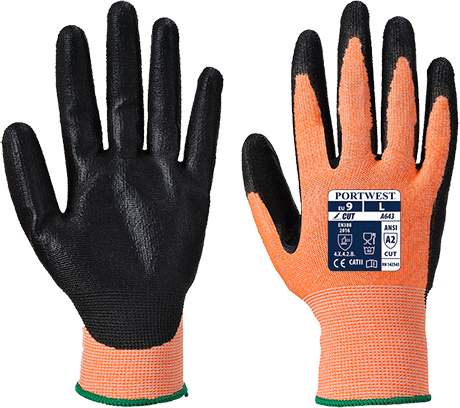 Gant ambre small A643AMRS - protection anti-coupures niveau B - mousse nitrile pour meilleure adhérence_0