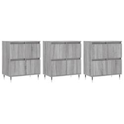 Helloshop26 - Buffet bahut commode armoire meuble de rangement organisateur cuisine salle de séjour salons 3 pcs sonoma bois 02_0037176 - 30002132529_0