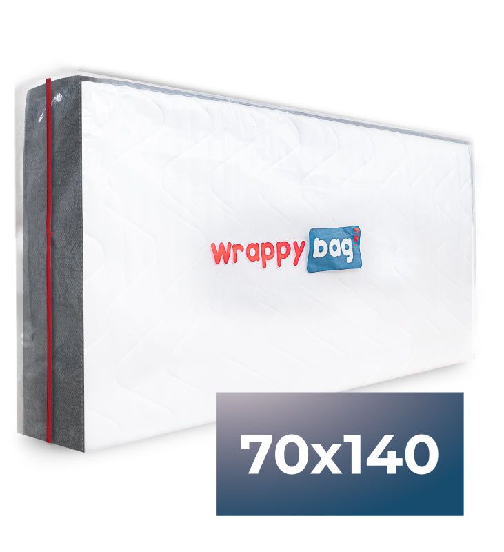 Housse wrappybag® en plastique pour matelas bébé - wrappybag - taille 70 x 140cm_0