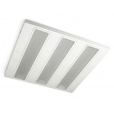Plafonnier LED encastré MAB SMD 45W - 4210 lm - IP40 - CRI80 - 3000K - UGR19 - 600x600 mm - Blanc_0