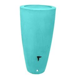 PLAST'UP ROTOMOULAGE Pot conique récupérateur d'eau de pluie aérien 200l - MENTHEFRAICHE - bleu 0750122560370_0