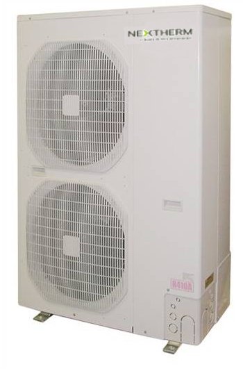 Pompe à chaleur aérothermique compacte - unité extérieure silencieuse et technologie INVERTER pour chauffage et rafraîchissement_0