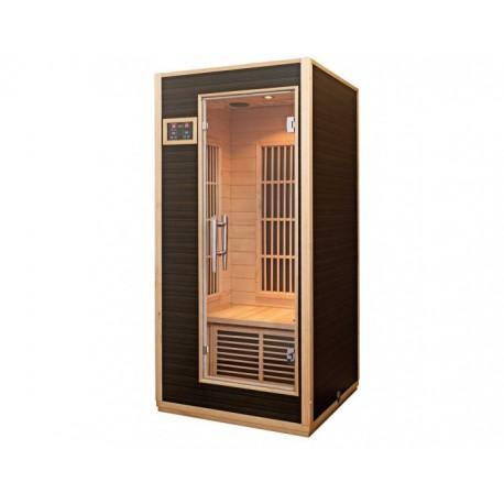 Sauna infrarouge Harvia compact haut de gamme - 90x90x191 cm - 1340 W - Émetteurs IR pour dos, côtés et mollets_0