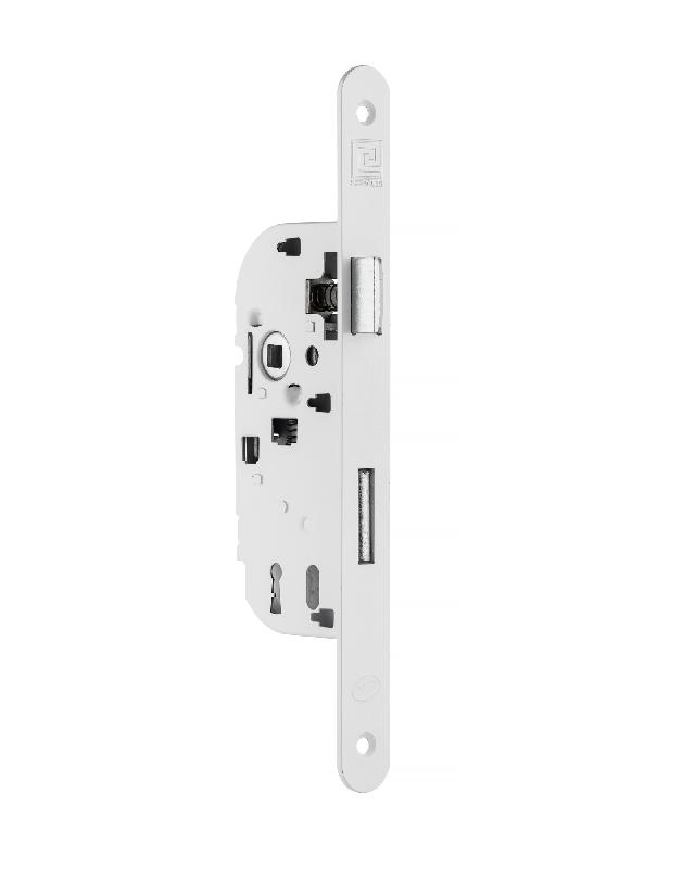 Serrure monopoint à larder étroit clé l 40 mm blanche - HERACLES - 2600nf72h4r - 778872_0