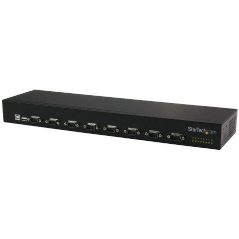 STARTECH.COM HUB SÉRIE RS232 À 8 PORTS - ADAPTATEUR USB VERS 8X DB9 RS232 À MONTAGE EN RACK