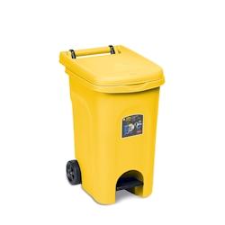 Stefanplast Poubelle Urban Eco System Lt.80 avec pédale verte - jaune 8003507258044_0