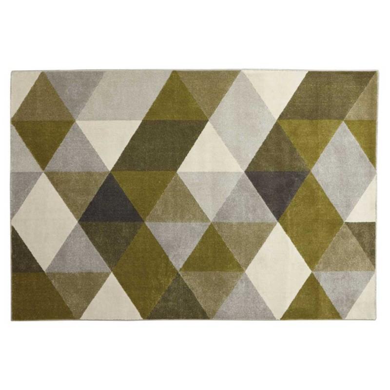 Tapis déco à motifs - Tonik 160x230cm vert foncé - Paris Prix - Hydrofuge, antistatique et antibactérien_0