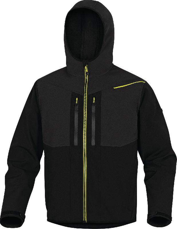 Veste softshell 3 couches noir/jaune tl - DELTA PLUS - hort2njgt - 785921_0