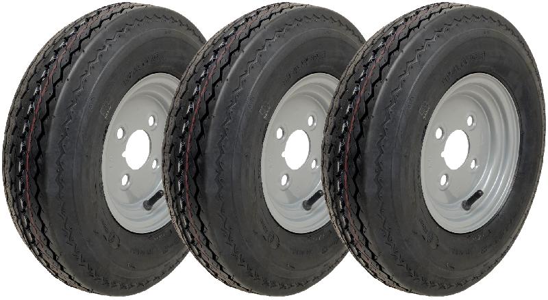 4.80/4.00-8 Roues de remorque 6ply High Speed Road Legal 345kgs 4