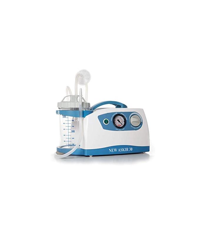 Aspirateur de mucosité New Askir 30 - bocal réutilisable - débit 40L/min - usage médical ou domicile_0