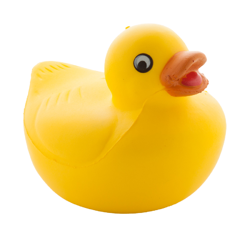Balle antistress - en forme de canard - couleur jaune - poids 26g_0