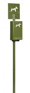 Borne hygeca liasses /poteau vert olive 6003_0