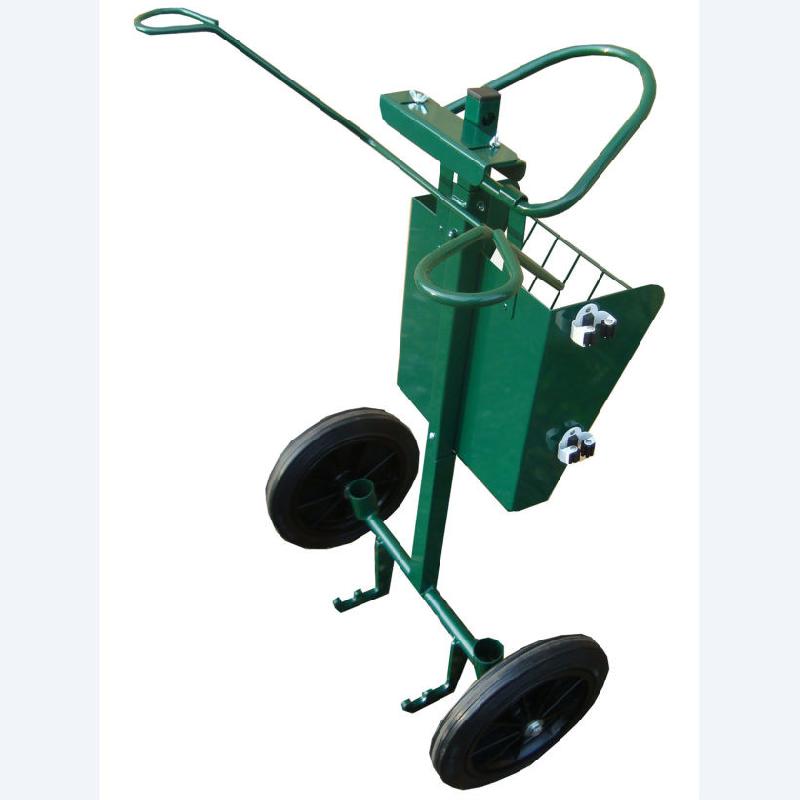 Chariot pour transport de conteneur en plastique - Poignée ergonomique - Extensible - Roues Ø30 cm_0