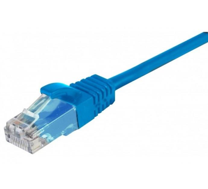 Cordon RJ45 catégorie 5e U/UTP snagless bleu - 1 m - cuivre - compatible PoE+ jusqu'à 30W_0