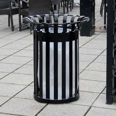 Everglade - poubelle publique - Glasdon - 85 litres - résistante aux intempéries_0