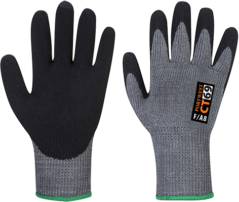 Gant anti-coupures gris et noir XL CT69G8RXL - Protection niveau F - Enduction nitrile - Certifié OEKO-TEX_0