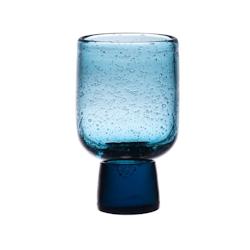 Gobelet Oslo transparent 20 cl x6 -  Bleu Rond Verre Table Passion 6.5x6.5 cm - bleu verre 3106233020963_0
