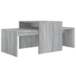 Helloshop26 - Ensemble table basse sonoma 100 x 48 x 40 cm bois d'ingénierie gris 02_0042144 - 3000213675283_0