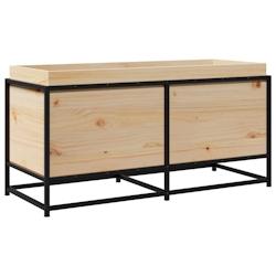 Helloshop26 - Jardinière bac lit surélevé plantes fleurs terrasse jardin 100 x 40 x 50 cm bois de pin massif marron 02_0037268 - 3000213826692_0