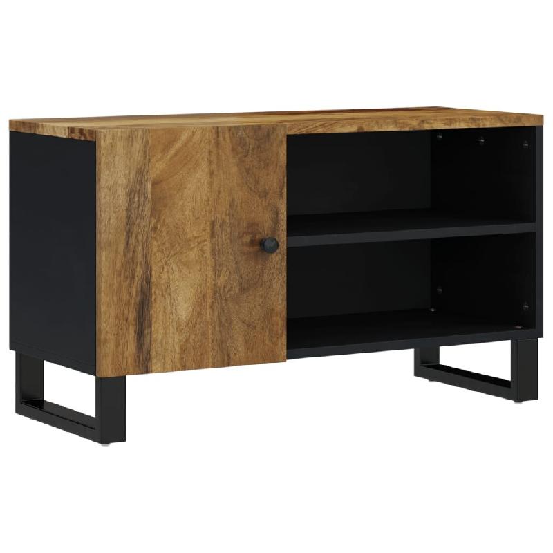 Helloshop26 - Meuble TV multimédia étagère télévision buffet téléviseur salle à manger salon chambre 80 x 33 x 46 cm bois de 02_0026241 - 3000_0