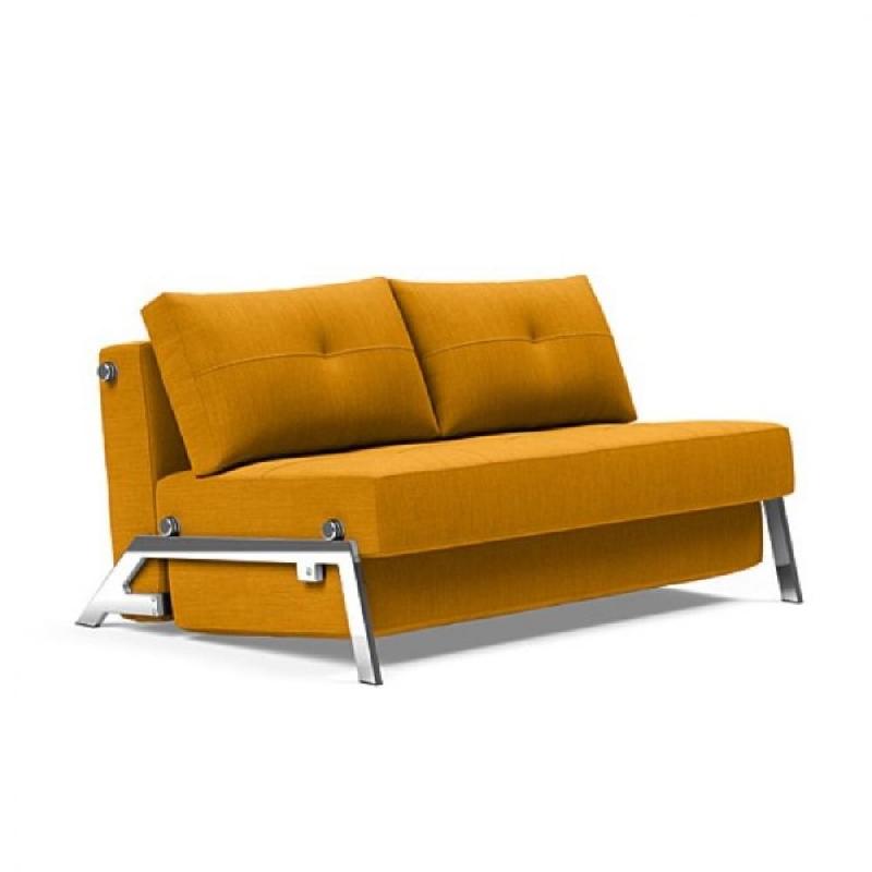 INNOVATION LIVING  CANAPÉ DESIGN CUBED 02 CHROME CONVERTIBLE 200*140 CM TISSU ELEGANCE BURNED CURRY_0