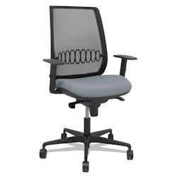 Piqueras y Crespo Silla Alares sincro malla negra bali gris brazo regulable - gris multi-matériau 397SM840B220B10B68R65_0