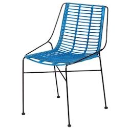 ROTIN DESIGN chaise DIEGO rotin et acier 82x61x58cm - 3760239966566_0