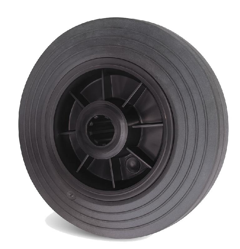 Roue manutal bandage caoutchouc noir 200mm - GUITEL HERVIEU - 700185 - 867343_0