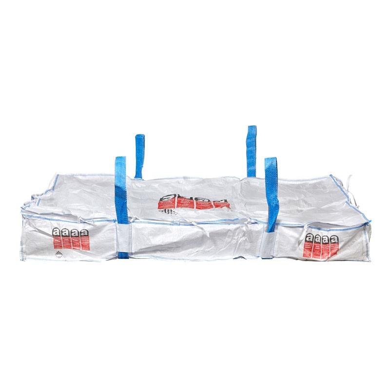 Sac pour plaque amiante renforcé - 250x150x30 cm - double protection avec liners - CMU 1500kg_0