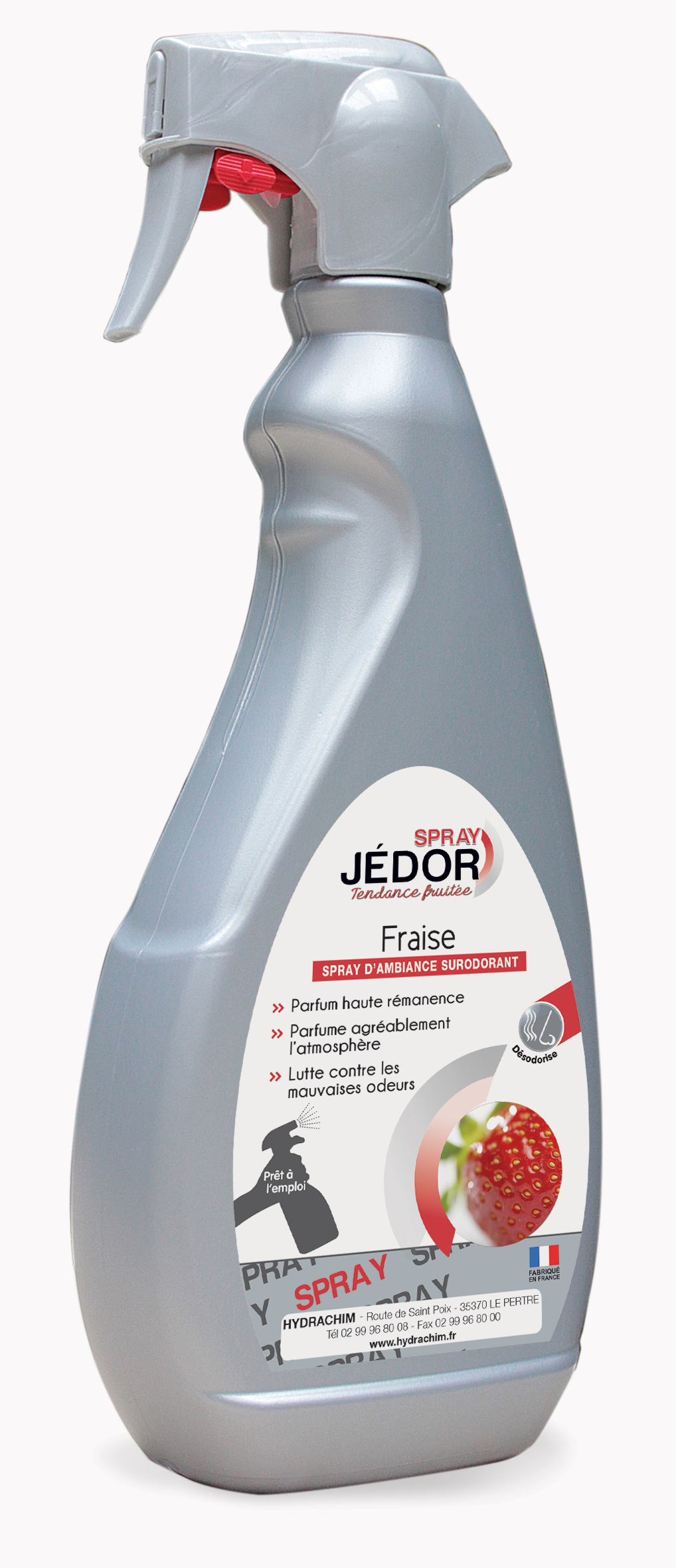Spray désodorisant rémanent - Parfum fraise - Prêt à l'emploi_0