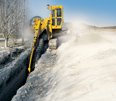 Trancheuse de sol Vermeer T855 - hydrostatique, pour tranchées de 1,8 m à 3,7 m_0