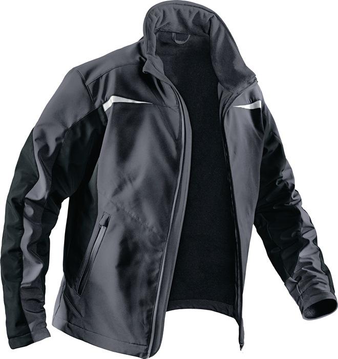 Veste en softshell forme 1241 taille M anthracite/noir 96 % PES/4 % élasthanne KàoeBLER_0