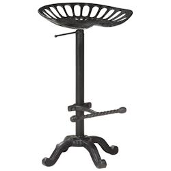 VidaXL Tabouret De Bar Noir Fonte - noir métal 345184_0