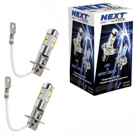 Ampoules H3 LED 20W blanc - Next-Tech® - Cree H3 pour voiture et moto - Modèle AMPL-H3-110 /2_0