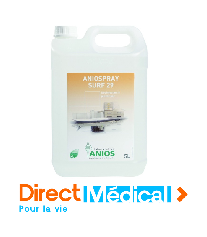 Aniospray Surf 29 - Désinfectant sol et surface bidon de 5L - solution rapide pour matériel médical_0